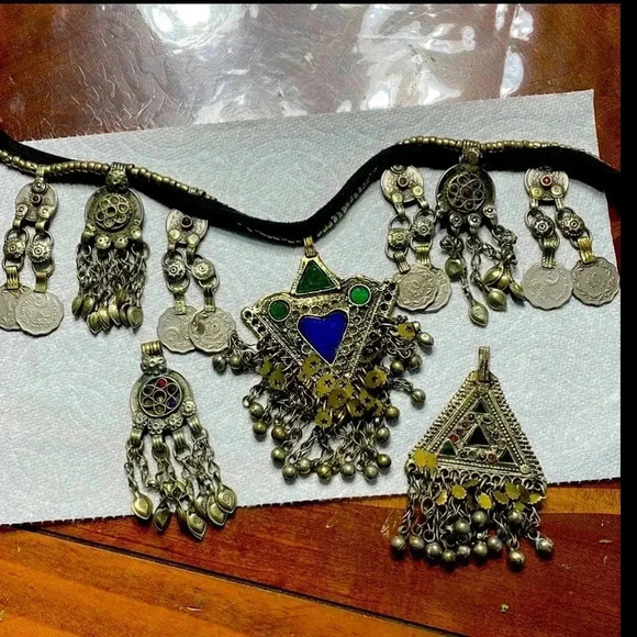 Vintage Afghan lapis and bell bundle - Picture 7 of 9